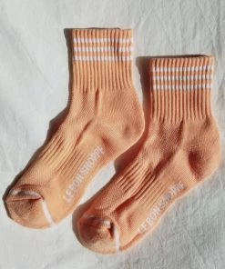 LE BON SHOPPE GIRLFRIEND SOCKS GRAPEFRUIT