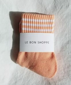LE BON SHOPPE GIRLFRIEND SOCKS GRAPEFRUIT