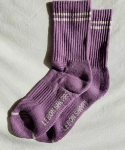 LE BON SHOPPE BOYFRIEND SOCKS GRAPE SPRING '22