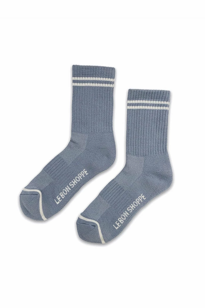 LE BON SHOPPE BOYFRIEND SOCKS BLUE GREY 1 LE BON SHOPPE BOYFRIEND SOCKS BLUE GREY