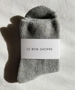 LE BON SHOPPE SPRING '22 CLOUD SOCKS HEATHER GREY