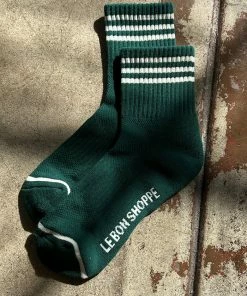 LE BON SHOPPE SPRING '22 GIRLFRIEND SOCKS HUNTER GREEN