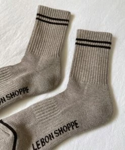 LE BON SHOPPE BOYFRIEND SOCKS LATTE