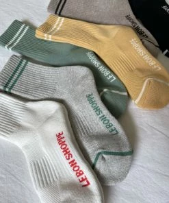 LE BON SHOPPE SPRING '22 BOYFRIEND SOCKS CLEAN WHITE