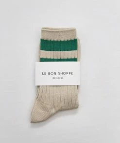 LE BON SHOPPE SOCKS + HOSIERY HER VARSITY SOCKS