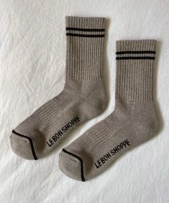 LE BON SHOPPE BOYFRIEND SOCKS LATTE
