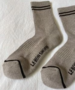 LE BON SHOPPE BOYFRIEND SOCKS LATTE