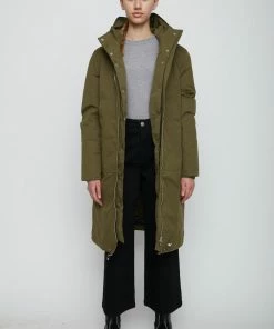 JUST FEMALE SALE STEAL DOWN JACKET OLIVE