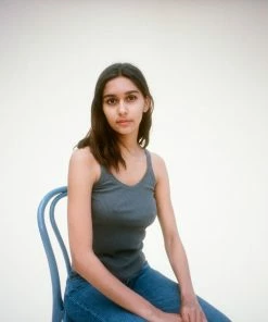 LACAUSA SPRING '22 MAYA RIBBED TANK SLATE 11 LACAUSA SPRING '22 MAYA RIBBED TANK SLATE