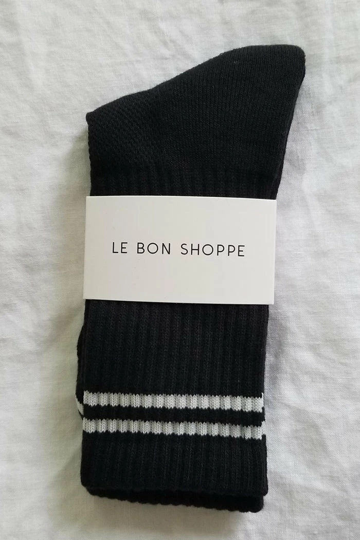 LE BON SHOPPE BOYFRIEND SOCKS NOIR 1 LE BON SHOPPE BOYFRIEND SOCKS NOIR