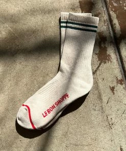 LE BON SHOPPE BOYFRIEND SOCKS OATMEAL