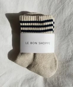 LE BON SHOPPE GIRLFRIEND SOCKS OATMEAL
