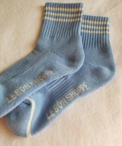LE BON SHOPPE GIRLFRIEND SOCKS PARISIAN BLUE