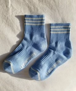 LE BON SHOPPE GIRLFRIEND SOCKS PARISIAN BLUE