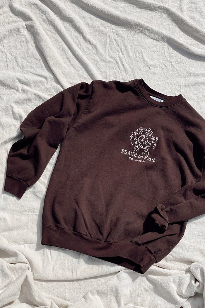 PALO SANTO STUDIOS SPRING '22 PALO SWEATSHIRT ESPRESSO 1 PALO SANTO STUDIOS SPRING '22 PALO SWEATSHIRT ESPRESSO