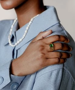 WOLF CIRCUS PENELOPE PERIDOT RECTANGLE RING