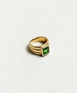 WOLF CIRCUS PENELOPE PERIDOT RECTANGLE RING