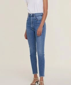 AGOLDE PINCH WAIST HIGH RISE SKINNY AMPED SALE