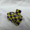 PIPE AND ROW SPRING '22 SMALL SQUARE HAIR CLAW CHECKER HUSKY PURPLE