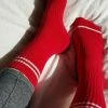 LE BON SHOPPE BOYFRIEND SOCKS RED SPRING '22