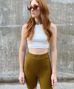 PIPE AND ROW SALE RIBBED BIKE SHORTS