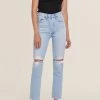 AGOLDE RILEY HI RISE CROP CLEAR SKIES