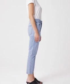 AGOLDE RILEY HI RISE CROP DIMENSION 7 AGOLDE RILEY HI RISE CROP DIMENSION