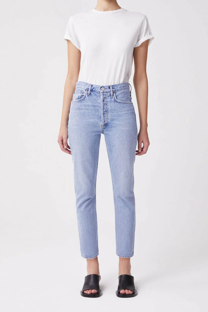 AGOLDE RILEY HI RISE CROP DIMENSION 1 AGOLDE RILEY HI RISE CROP DIMENSION