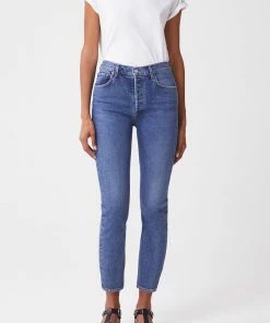 AGOLDE NEW IN RILEY HI RISE CROP TRANSFER