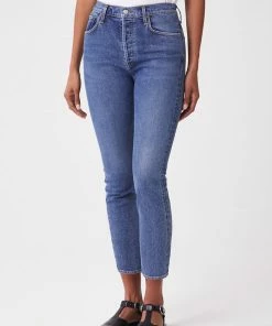 AGOLDE NEW IN RILEY HI RISE CROP TRANSFER