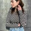 NICE THINGS CHECKER ROUND NECK LONG SLEEVE SALE