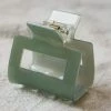 PIPE AND ROW SMALL SQUARE HAIR CLAW SEAFOAM