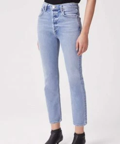 AGOLDE RILEY HI RISE CROP SHIVER