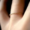 HANNAH NAOMI TWISTED THIN STACKING RING NEW IN