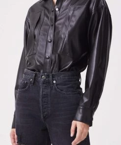 AGOLDE UTILITY VEGAN SHIRT SALE