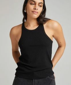 RICHER POORER VINTAGE RIB TANK BLACK