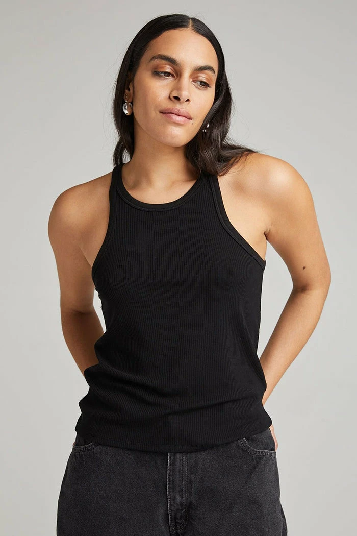 RICHER POORER VINTAGE RIB TANK BLACK 1 RICHER POORER VINTAGE RIB TANK BLACK